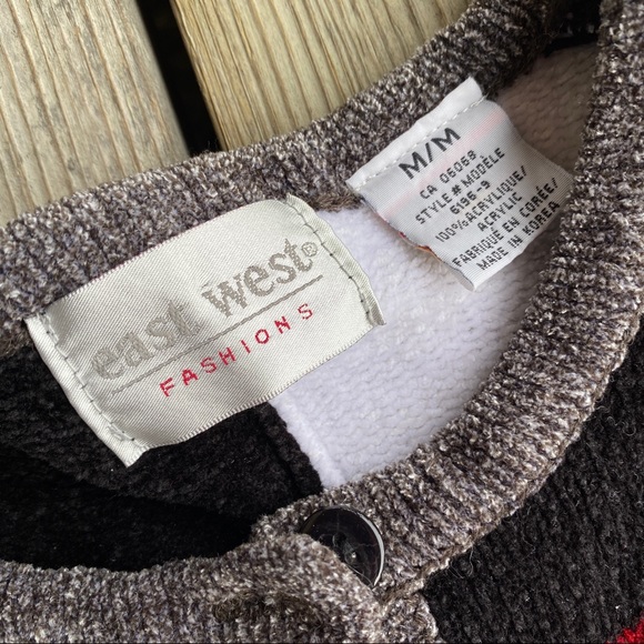 East West Fashions Button-Up Soft Sweater - Picture 4 of 5